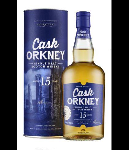 Fles Cask Orkney 15 Years Old, whisky, op voorraad bij slijterij t Bockje in Bathmen