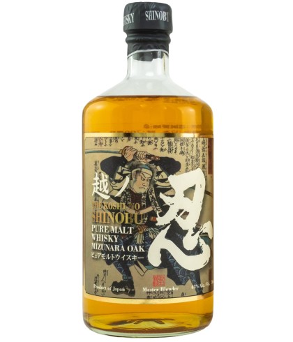 Fles Shinobu The Koshi-No, whisky, op voorraad bij slijterij ’t Bockje in Bathmen