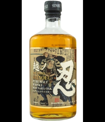 Fles Shinobu The Koshi-No, whisky, op voorraad bij slijterij ’t Bockje in Bathmen