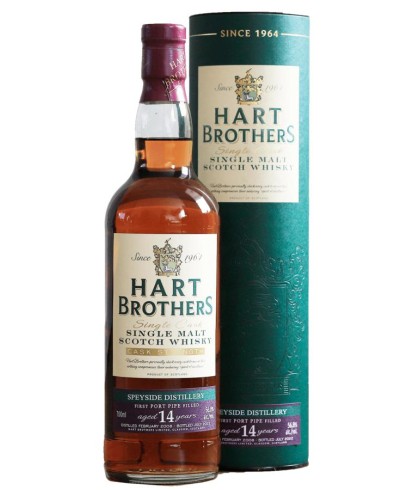 Fles Hart Brothers Speyside 14 Years Old 2008, single malt whisky, op voorraad bij slijterij t Bockje in Bathmen