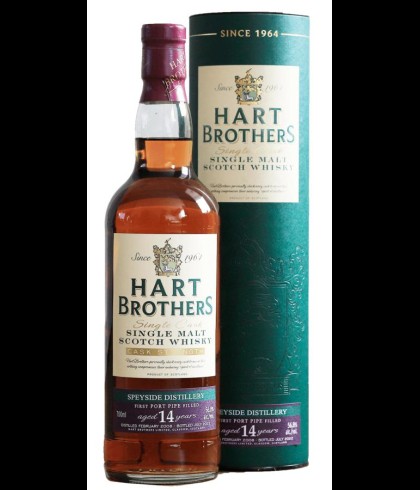 Fles Hart Brothers Speyside 14 Years Old 2008, single malt whisky, op voorraad bij slijterij t Bockje in Bathmen