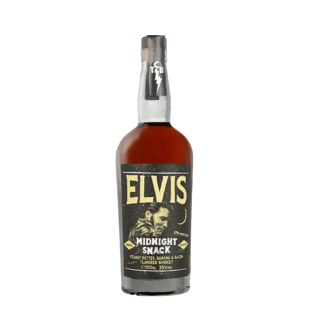 Likeur Elvis Midnight Snack, bij slijterij ’t Bockje in Bathmen