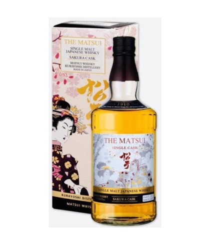 Fles The Matsui Sakura Cask 318, whisky, op voorraad bij slijterij t Bockje in Bathmen
