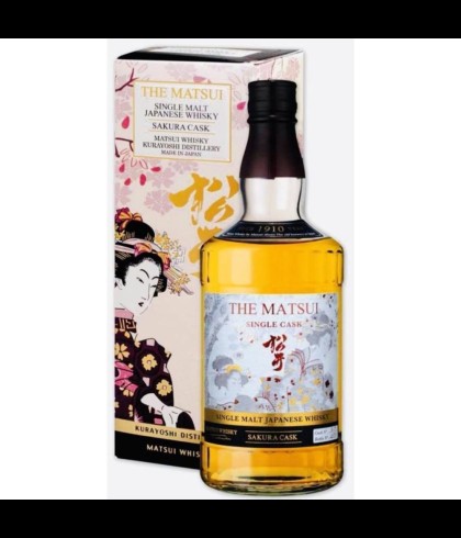Fles The Matsui Sakura Cask  318, whisky, op voorraad bij slijterij t Bockje in Bathmen