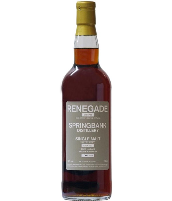 SPRINGBANK 18 Y Renegade Cask 003 bij t Bockje in Bathmen