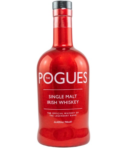 Fles The Pogues Red Irish Whiskey, whisky, op voorraad bij slijterij t Bockje in Bathmen