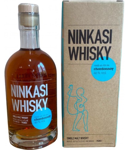 Fles Ninkasi Whisky Chardonnay, whisky, op voorraad bij slijterij t Bockje in Bathmen