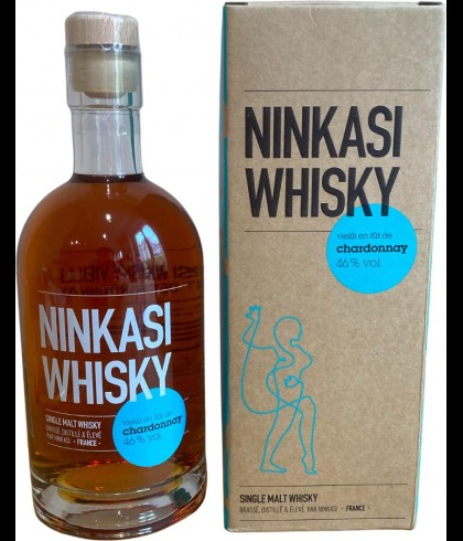 Fles Ninkasi Whisky Chardonnay, whisky, op voorraad bij slijterij t Bockje in Bathmen