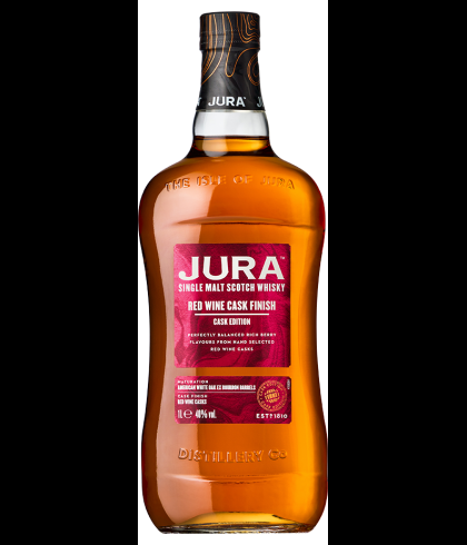 Fles single malt van Jura, op voorraad bij slijterij t Bockje in Bathmen