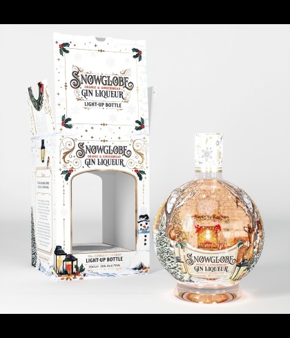 Geschenk Snow Globe Orange & Gingerbread, bij slijterij ’t Bockje in Bathmen