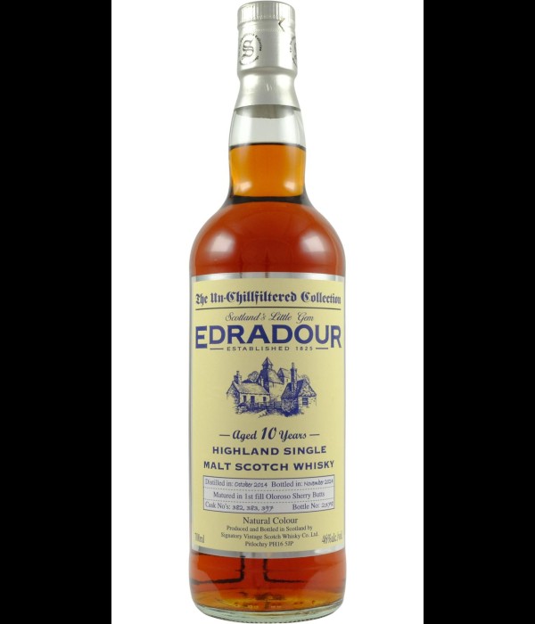 Signatory Un-Chillfiltered Collection Edradour 10Y 2014 #382 + 383 + 397 bij t Bockje in Bathmen