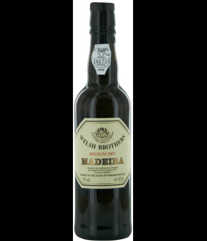 Fles Welsh Brothers Madeira Medium Dry van 75 centiliter, op voorraad bij slijterij t Bockje in Bathmen