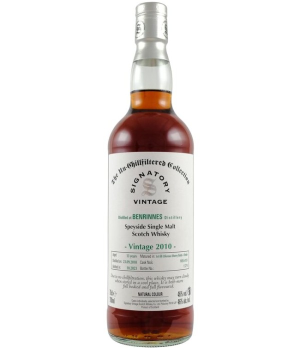 Signatory Un-Chillfiltered Collection Benrinnes 13 Years Old 2010 #105+113 bij t Bockje in Bathmen