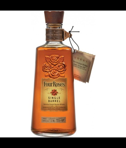 Fles Four Roses Single Barrel, single malt whisky, op voorraad bij slijterij t Bockje in Bathmen
