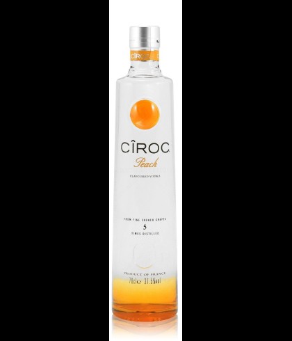 Fles Ciroc Peach, wodka, bij slijterij t Bockje in Bathmen