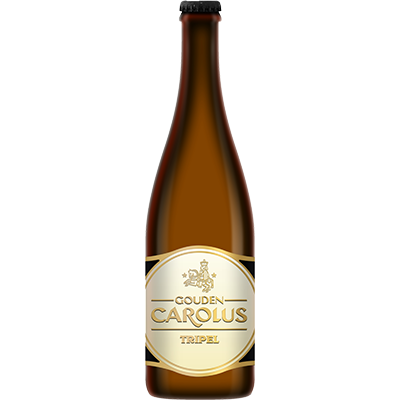 Fles Gouden Carolus Tripel, bier van Gouden Carolus, op voorraad bij slijterij t Bockje in Bathmen