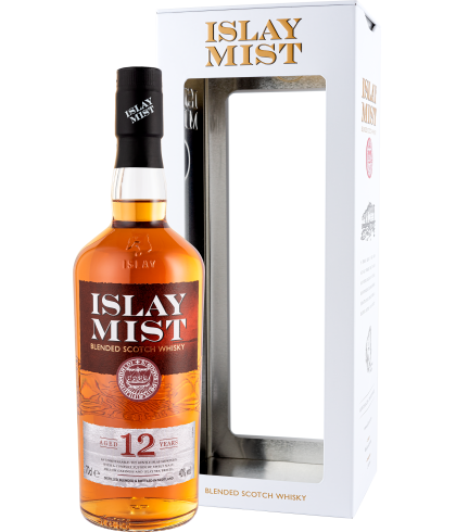 Fles blended Scotch van Islay Mist, op voorraad bij slijterij t Bockje in Bathmen