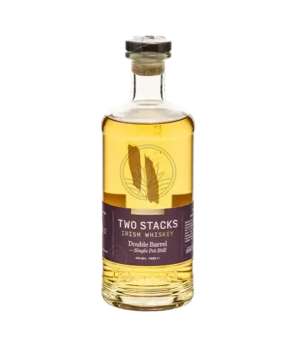 Fles Two Stacks Single Pot Still Double Barrel, whisky, op voorraad bij slijterij ’t Bockje in Bathmen