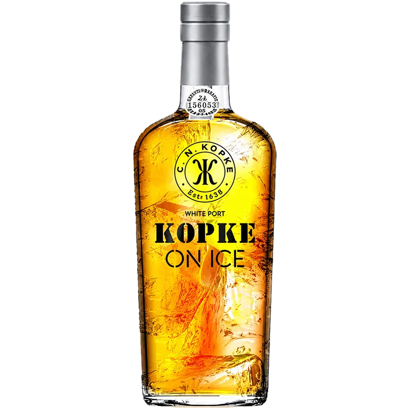 Fles Kopke White Port On Ice, wijn, bij slijterij ’t Bockje in Bathmen