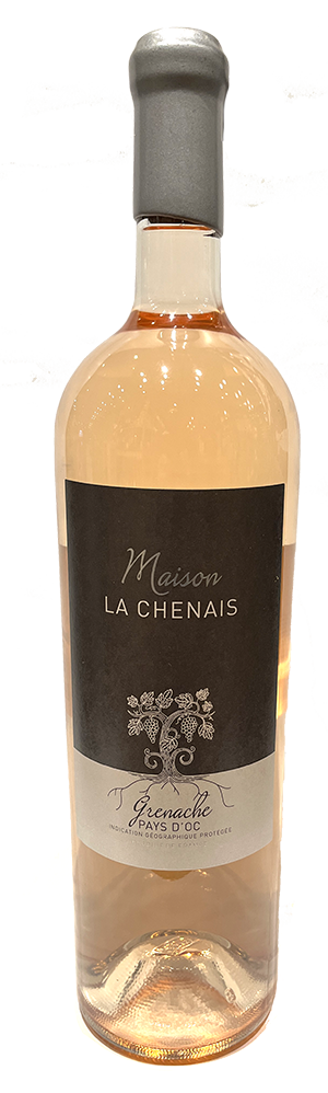 Fles Maison La Chenais Grenache Rosé Jeroboam 3 Ltr., wijn, op voorraad bij slijterij t Bockje in Bathmen