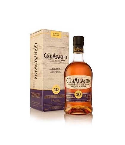 Fles GlenAllachie 10Y Grattamacco Wine Cask, single malt whisky, op voorraad bij slijterij t Bockje in Bathmen