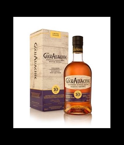 Fles GlenAllachie 10Y Grattamacco Wine Cask, single malt whisky, op voorraad bij slijterij t Bockje in Bathmen