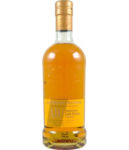 Fles Ardnamurchan AD Sauternes Cask Peated, single malt whisky, op voorraad bij slijterij t Bockje in Bathmen