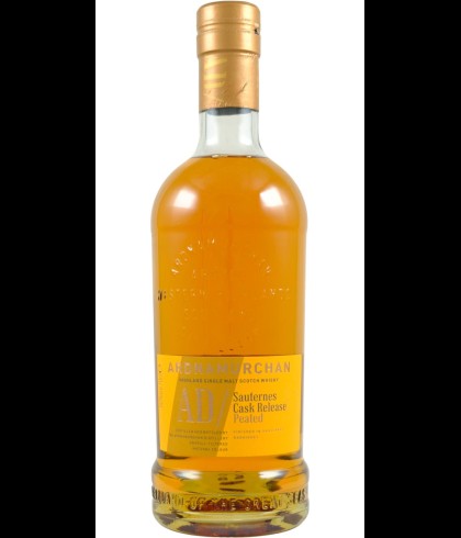 Fles Ardnamurchan AD Sauternes Cask Peated, single malt whisky, op voorraad bij slijterij t Bockje in Bathmen