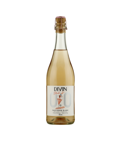 Alcoholvrije drank Divin Sparkling Sauvignon Blanc Blush 0.0 van Divin, bij slijterij ’t Bockje in Bathmen