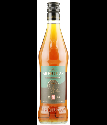 Fles Ron Arehucas Rum 7 Yrs., rum, op voorraad bij slijterij t Bockje in Bathmen