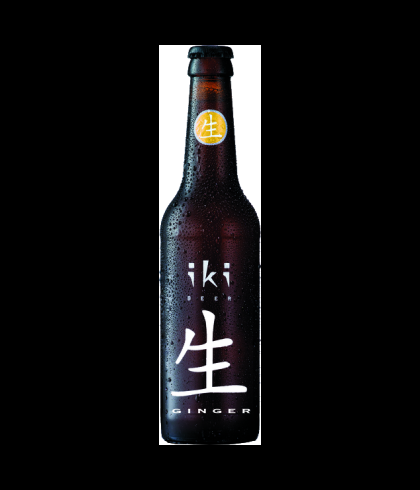 Fles Iki Ginger, bier van Iki, bij slijterij t Bockje in Bathmen