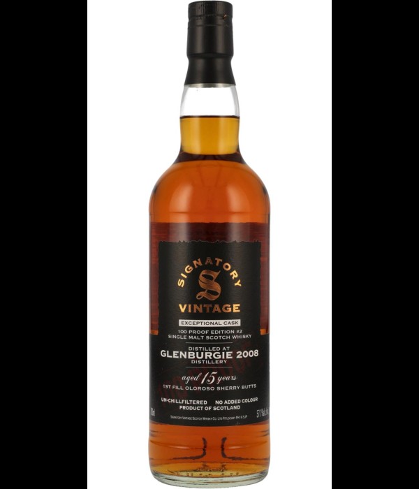 Signatory Glenburgie 2008 15 Years Old Exceptional Cask Edition bij t Bockje in Bathmen
