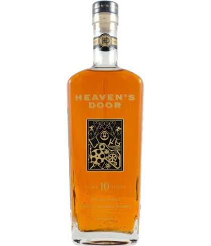 Fles Heaven's Door 10 Years Old Straight Bourbon, whisky, bij slijterij t Bockje in Bathmen