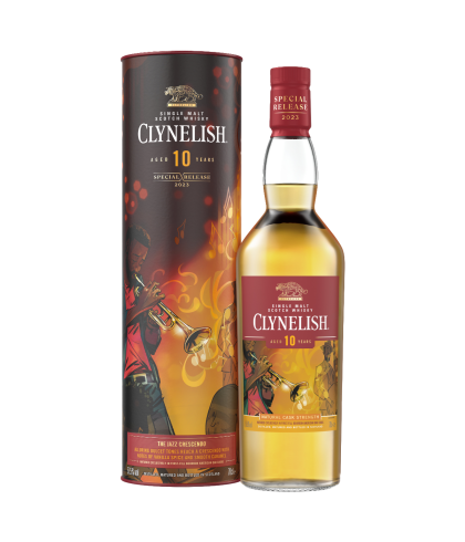 Fles Clynelish 10 Years The Jazz Crescendo, single malt whisky, op voorraad bij slijterij t Bockje in Bathmen