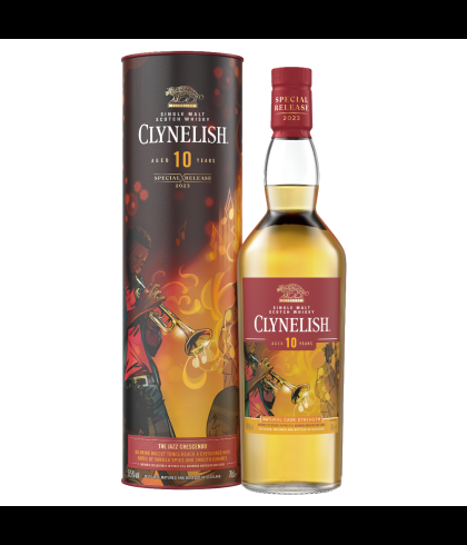 Fles Clynelish 10 Years The Jazz Crescendo, single malt whisky, op voorraad bij slijterij t Bockje in Bathmen