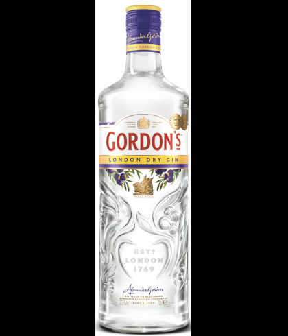 Fles Gordon's London Dry Gin, gin, op voorraad bij slijterij t Bockje in Bathmen