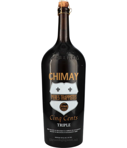 Chimay Tripel grote fles Magnum 1,5 L, bier op voorraad bij slijterij t Bockje in Bathmen