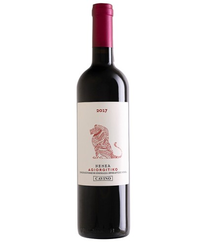 Fles Cavino Nemea Agiorgitiko Red, wijn op voorraad bij slijterij t Bockje in Bathmen