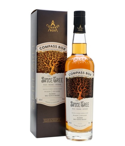 Fles Compass Box The Spice Tree, single malt whisky, op voorraad bij slijterij t Bockje in Bathmen