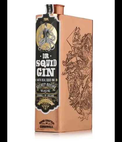 Fles Dr. Squid Gin, gin, op voorraad bij slijterij t Bockje in Bathmen