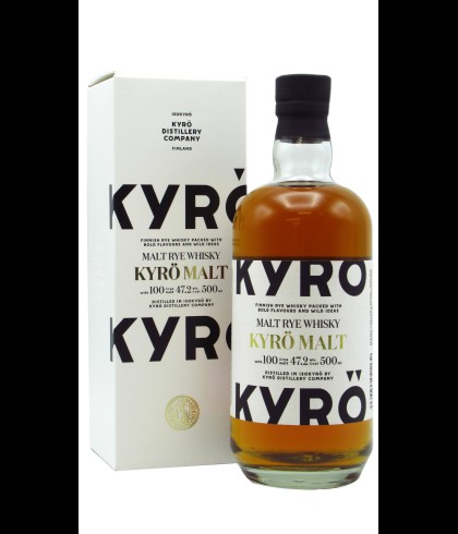 Fles Finse roggewhisky van Kyro, op voorraad bij slijterij t Bockje in Bathmen