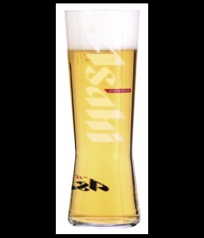 Glas Asahi Super Dry Bierglas 25 cl., bij slijterij ’t Bockje in Bathmen