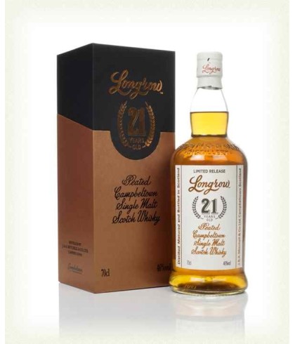 Fles geturfde Campbeltown single malt van Longrow, op voorraad bij slijterij t Bockje in Bathmen