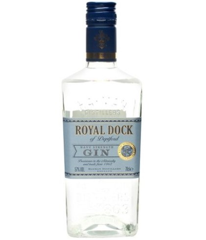 Fles Hayman's Royal Dock Navy Strength, gin, op voorraad bij slijterij ’t Bockje in Bathmen