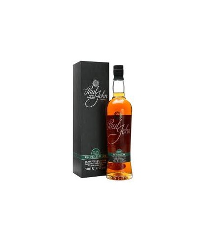Fles Paul John Peated, Indiase single malt whisky uit Goa, op voorraad bij slijterij t Bockje in Bathmen