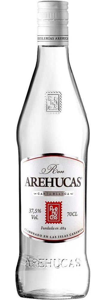 Fles Ron Arehucas Carta Blanca, rum, op voorraad bij slijterij ’t Bockje in Bathmen