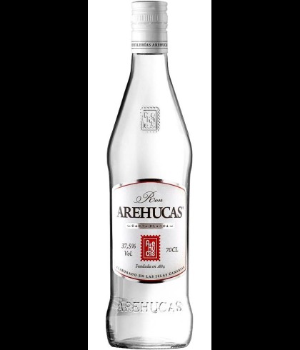 Fles Ron Arehucas Carta Blanca, rum, op voorraad bij slijterij t Bockje in Bathmen