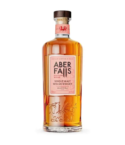 Fles Aber Falls Madeira cask Welsh single malt whisky, whisky, op voorraad bij slijterij t Bockje in Bathmen