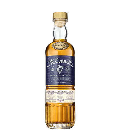 Fles McConnell's Irish whiskey Cognac Cask Finish, whisky, op voorraad bij slijterij t Bockje in Bathmen