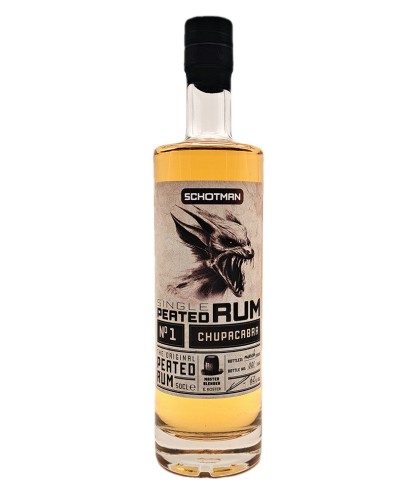 Fles Schotman Single Peated Rum No:1, rum, bij slijterij t Bockje in Bathmen